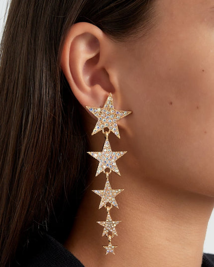 Shooting stars oorbellen