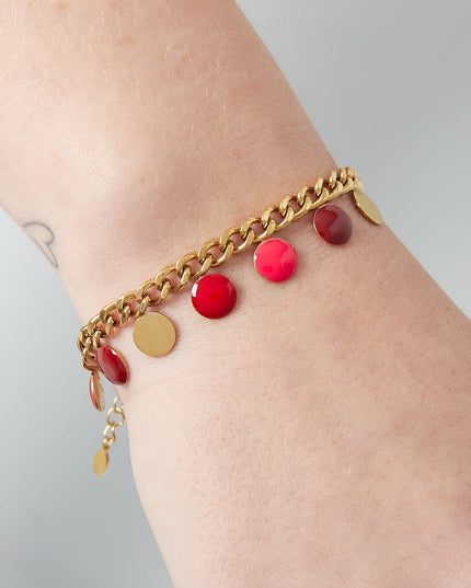 armband red coin