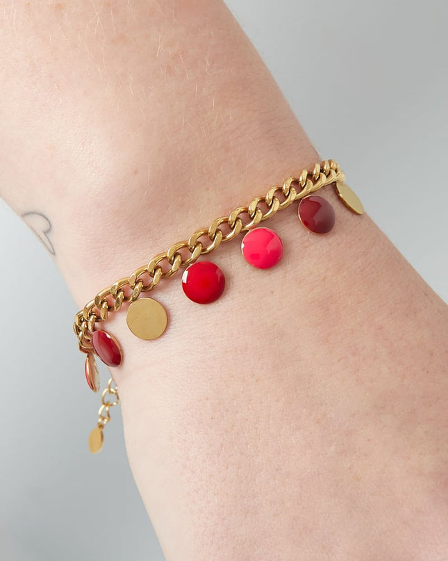 armband red coin