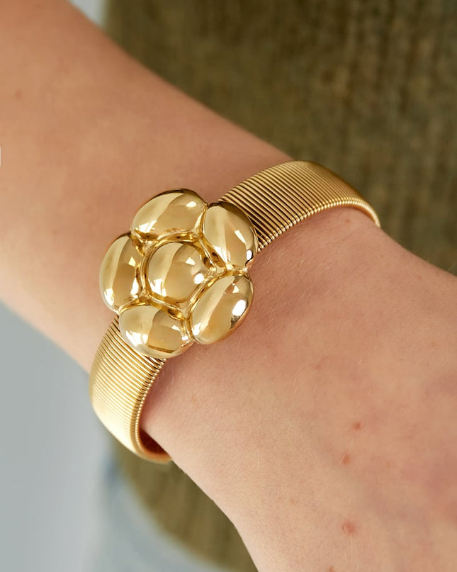 statement bloemen armband