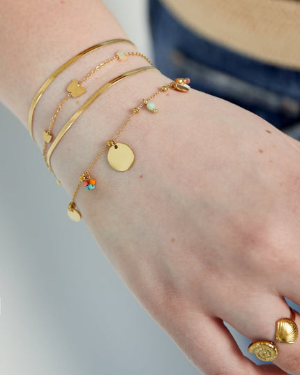 color pop coins armband