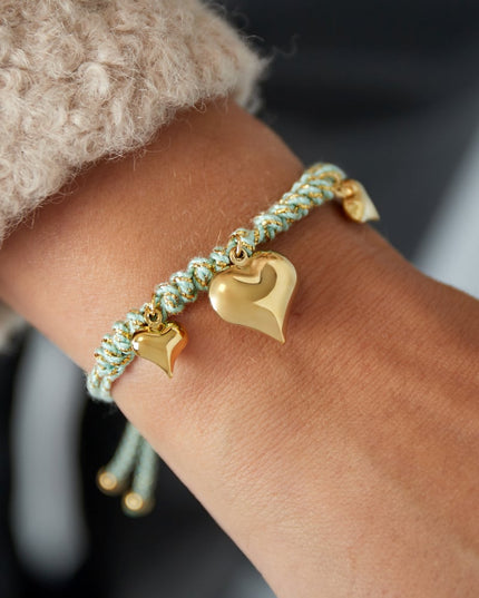 Heartfelt rope armband