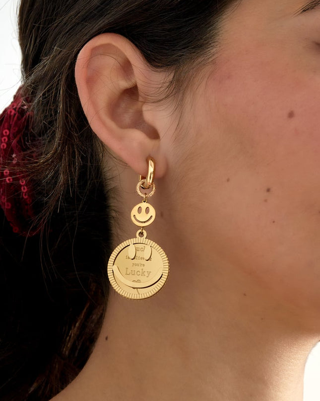 oorbellen lucky smiley face