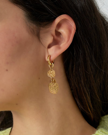 oorbellen rose darling