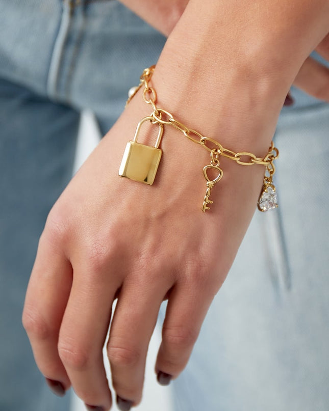 key to my heart armband