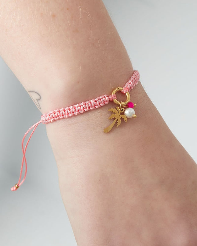 palm paradise armband - oranje en 