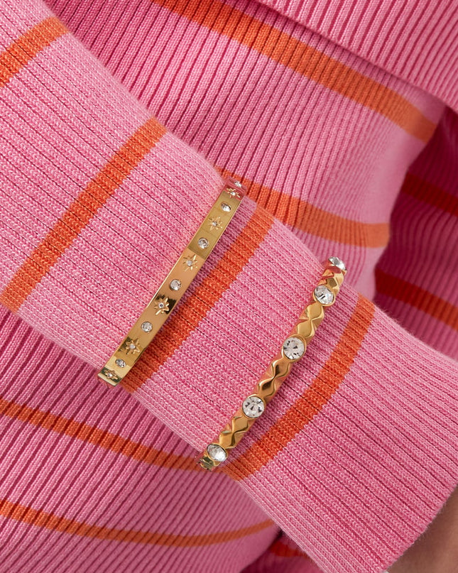 diamond relief armband