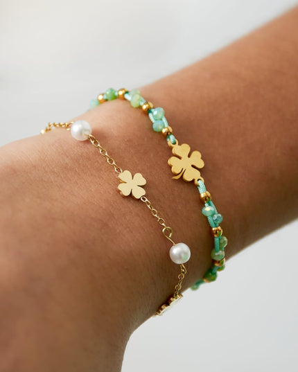 armband parel en klaver