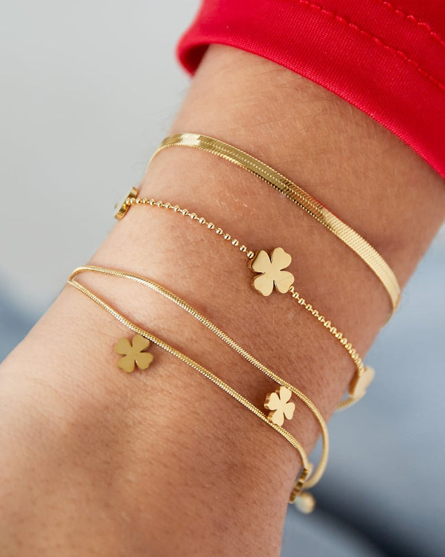 armband clover heart