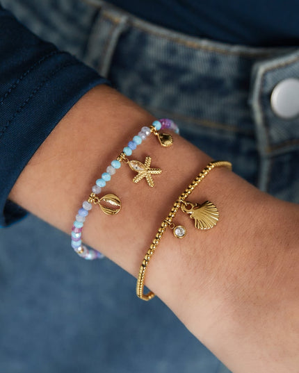 Beach Day Bracelet - Blue Gold