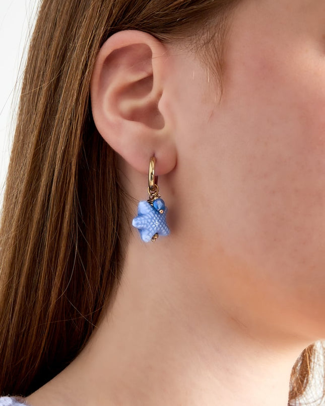 starry oorbellen - blauw & 