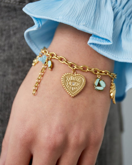 Charms Bracelet - Gold kleur