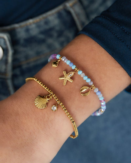 simpele armband sparkly shell