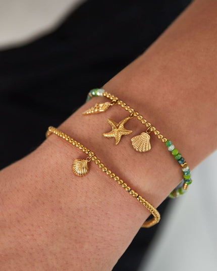 simpele armband kleine schelp