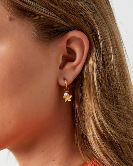 pearl blossom oorbellen