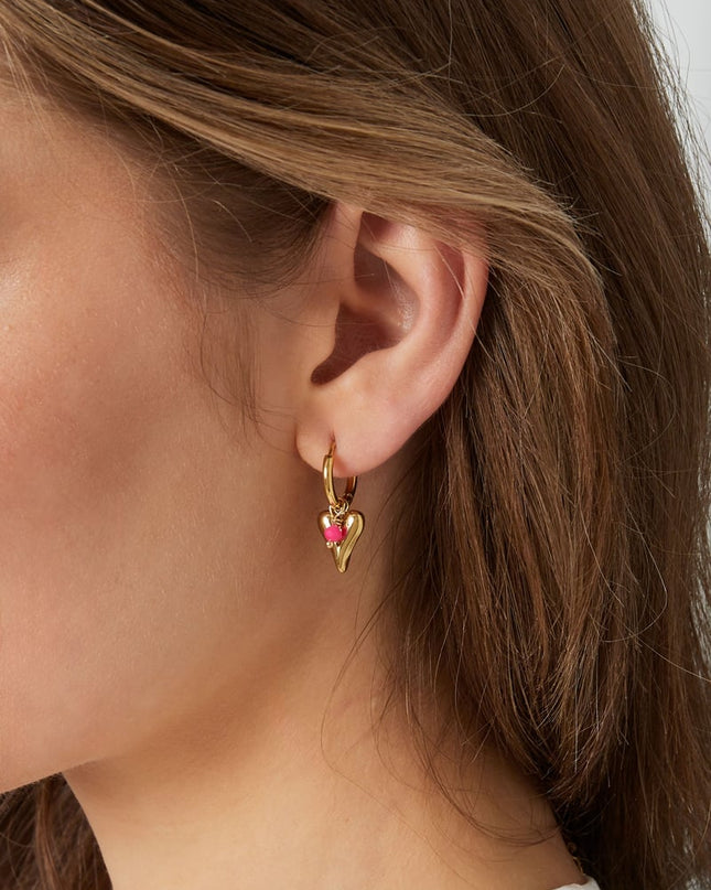 vivid heart oorbellen