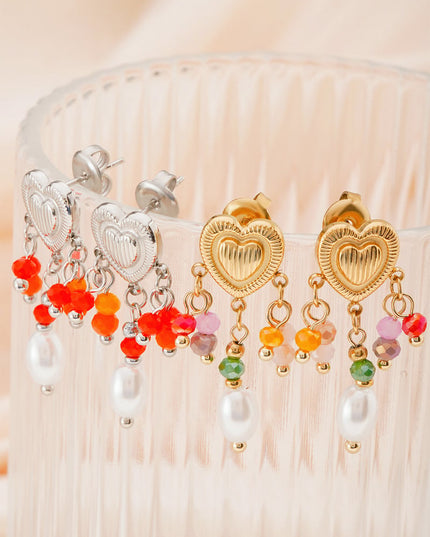 love rain earrings
