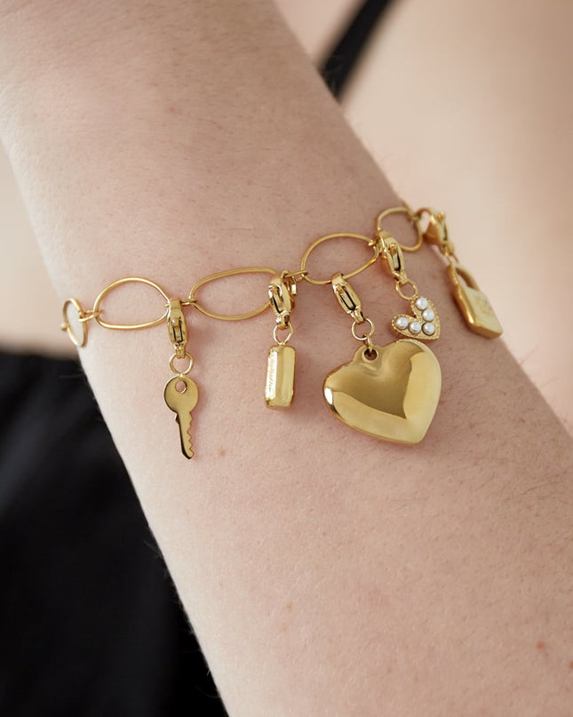 Grote hart DIY armband