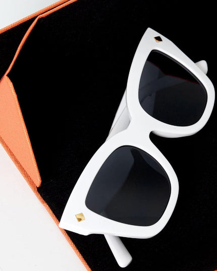 Foldable Triangular Sunglasses Case PU Leather