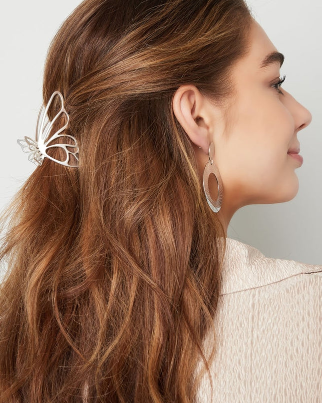 Butterfly hair clip Gold Color Metal