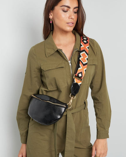 Bronze brilliance schoudertas - coppery