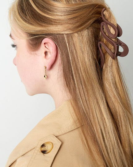 Haarclip matte krul