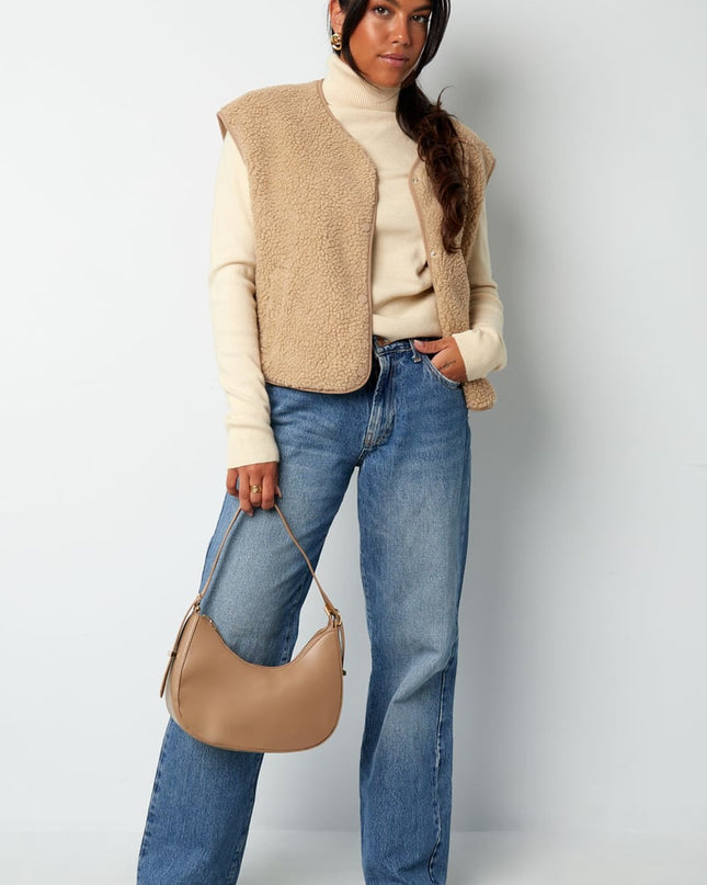 Kleurrijke halve maan tas