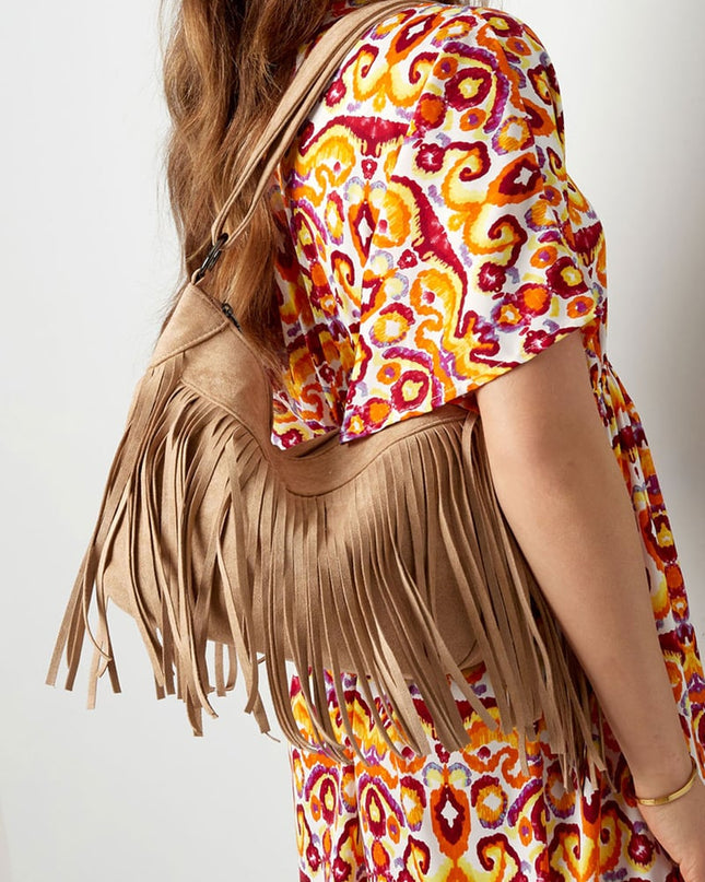 Retro tas - bleekroze 