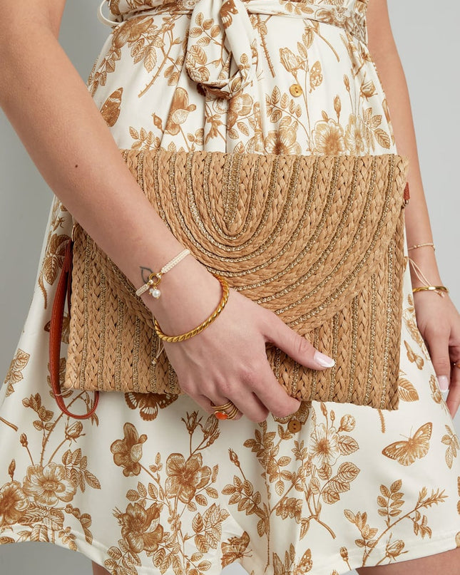 Summer clutch living life - off-white