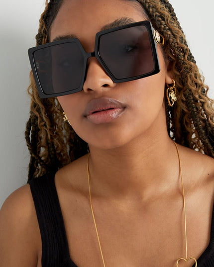 Summer statement sunglasses - black 