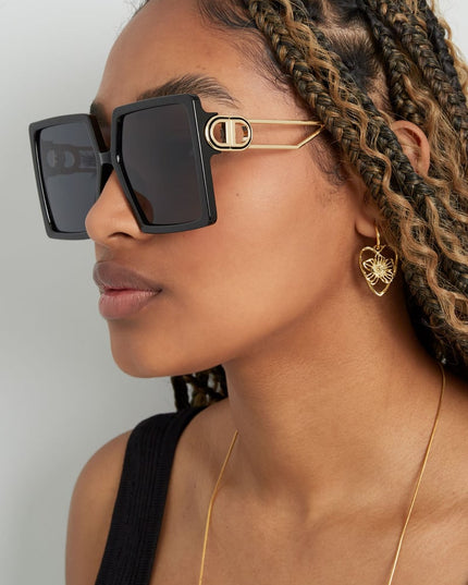 Summer statement sunglasses - black 