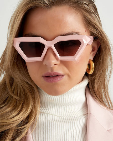 Angular sunglasses - black