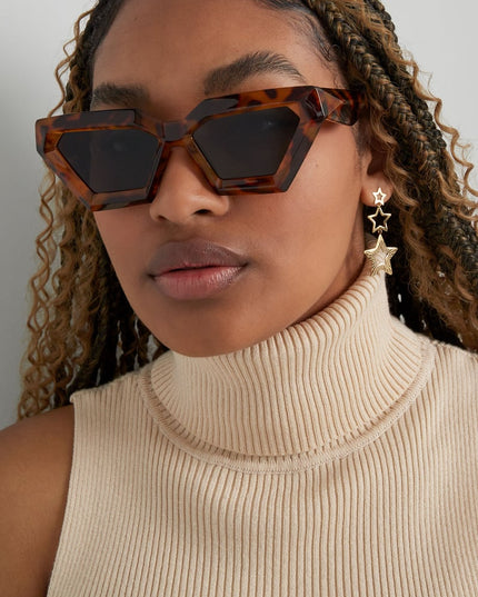 Angular sunglasses - black