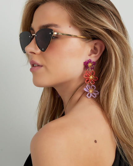 retro party sunglasses - black 