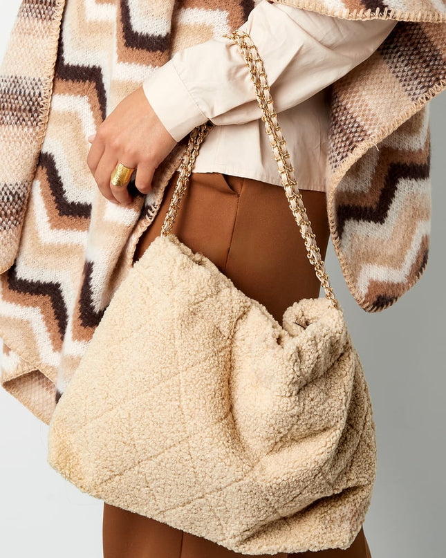 Soft touch bag - camel