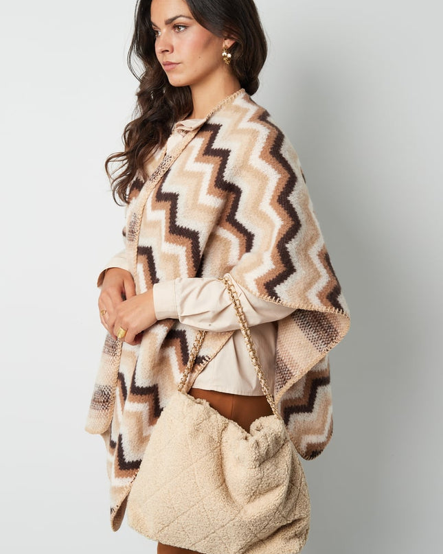 Soft touch bag - camel