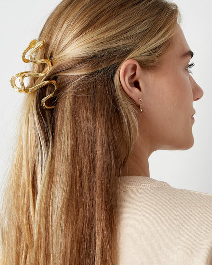 hair clip swirly snake