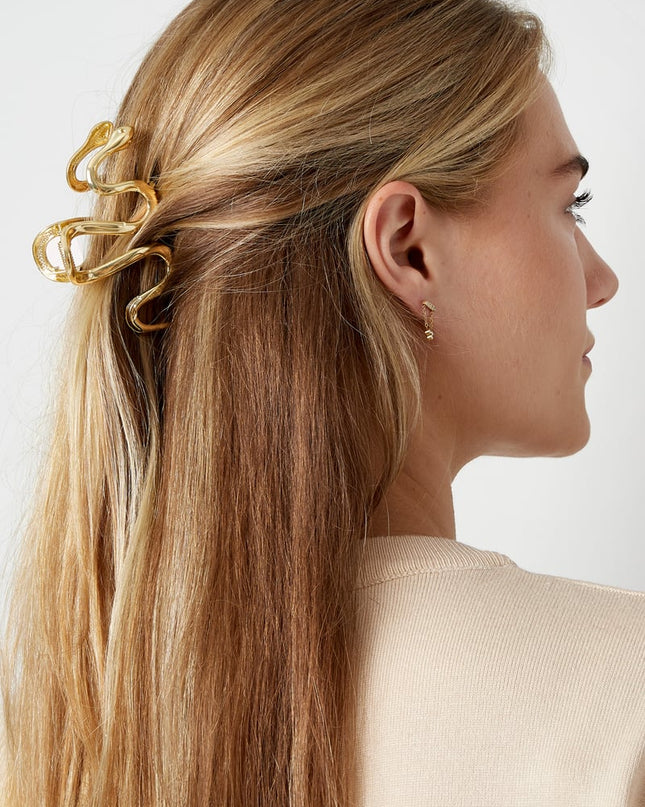 hair clip swirly snake