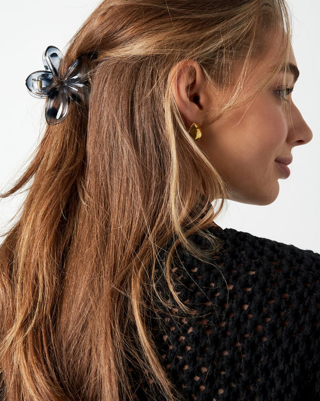 Hawaiian Flower Hair Clip - Brown