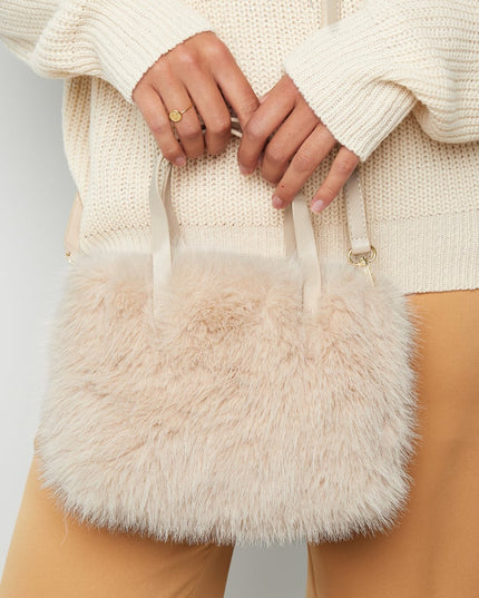 Plush haven bag - black