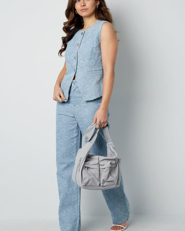 Crossbody tas met vakjes