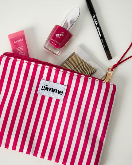 Plat toilettasje dunne streep