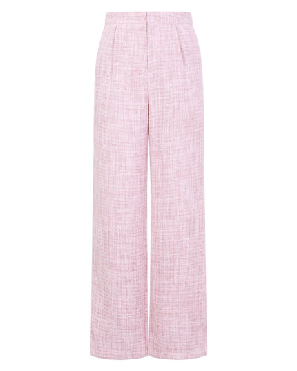 Polyester fiber (polyester) Straight pants Checkered Elegant Fall/Winter  Clothes