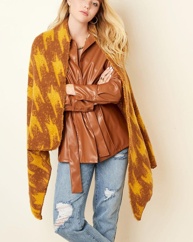 Wintersjaal Rood Polyester