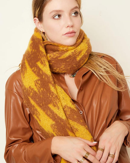 Wintersjaal Rood Polyester