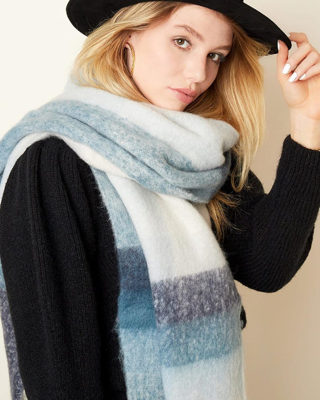 Sjaal met franjes Oranje Polyester