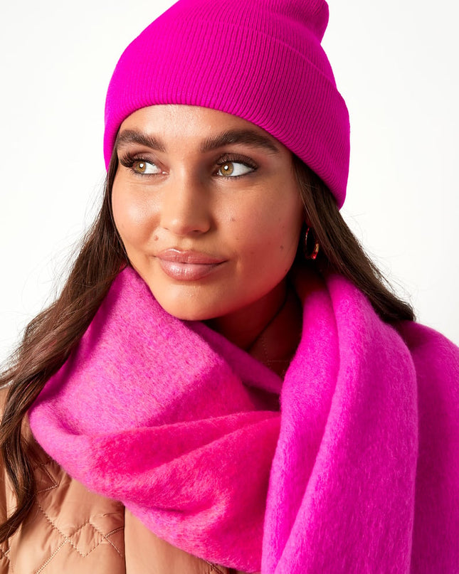 Beanie Rainbow Colors Lichtroze Acryl