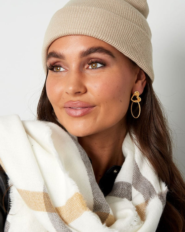 Beanie Rainbow Colors Lichtroze Acryl