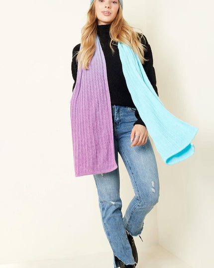 Tie dye sjaal Groen Acryl