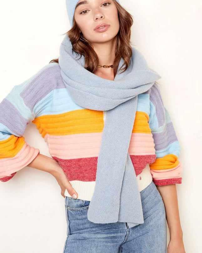 Zachte wintersjaal effen oranje Polyester